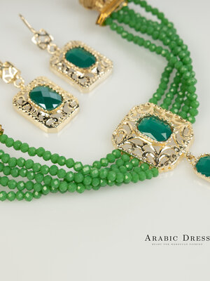 Green Nisa necklace set