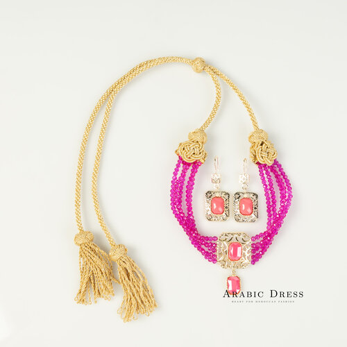 Pink Nifa necklace set