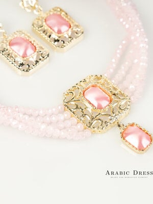 Light pink Nifa necklace set