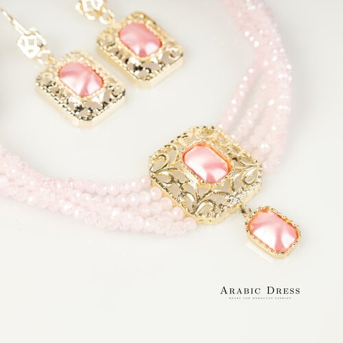 Light pink Nifa necklace set