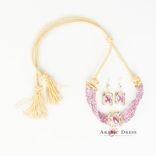 purple Nisa necklace set