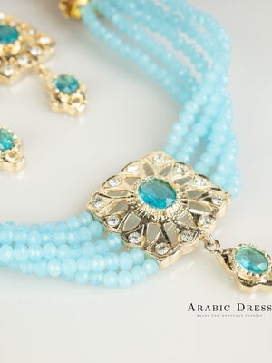 Lightblue  Nisa necklace set