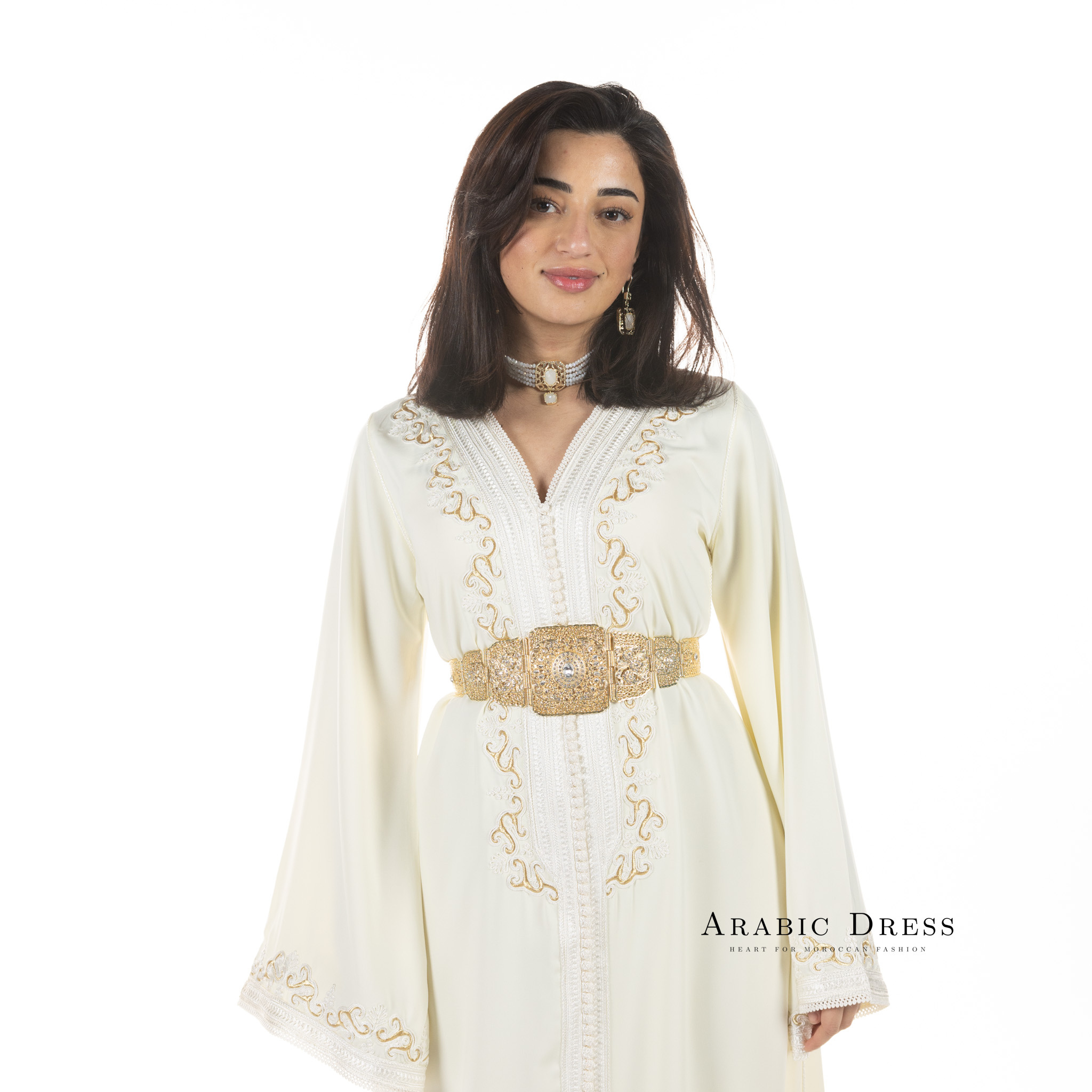 African Embroidery Velvet Suit Wear Long Dubai Muslim Wedding Kaftan Dress  - African Boutique