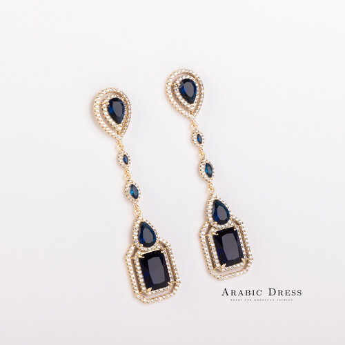 Earrings Lin Oxfordblue/Gold