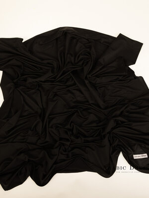 Hijab Premium Satin  Mae Black