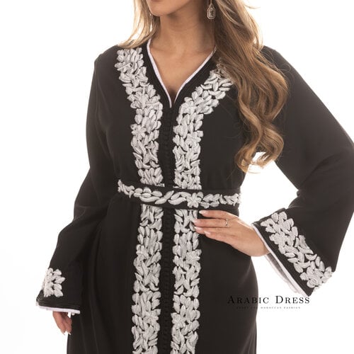 Caftan Cysilia Black Gray