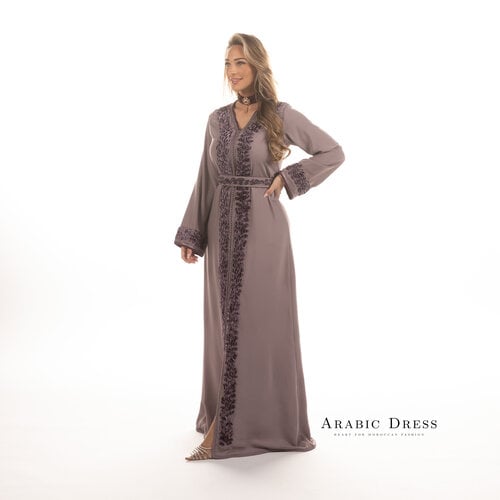 Caftan Cysilia Nude Thistle