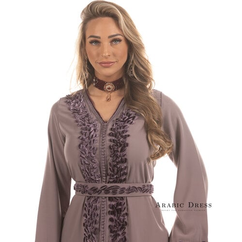 Caftan Cysilia Nude Thistle