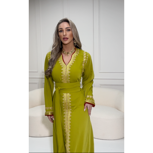 Caftan Razan Olive Green Caftan Razan Olive Green