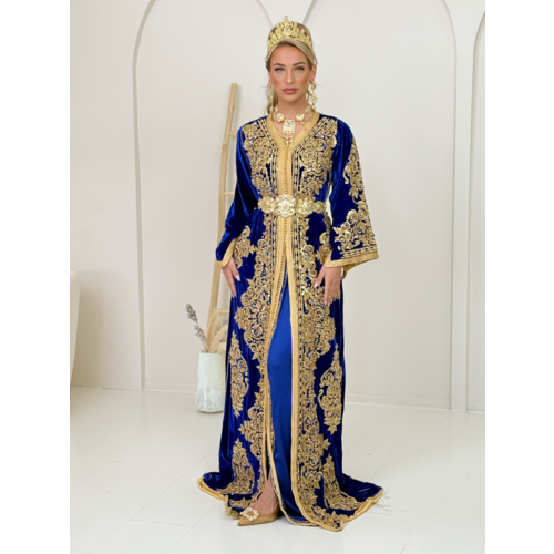 Exclusive Caftan Amalia Royalblue Exclusive Caftan Amalia Royalblue