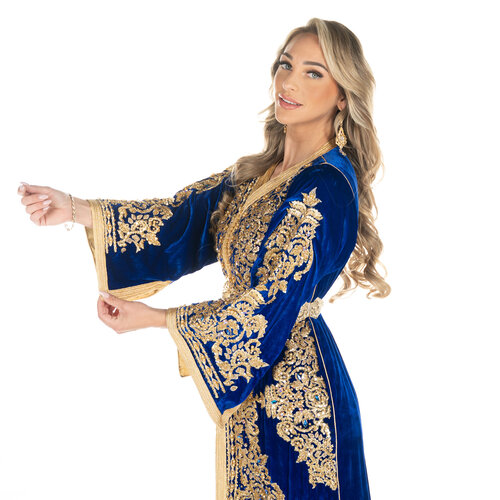 Exclusive Caftan Amalia Royalblue Exclusive Caftan Amalia Royalblue
