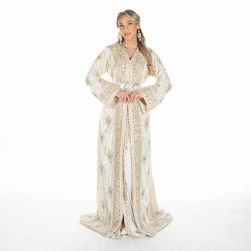 Exclusieve Caftan Aleena Brokenwhite Exclusieve Caftan Aleena Brokenwhite