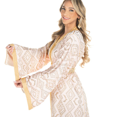 Exclusieve Caftan Inaya Pink Exclusieve Caftan Inaya Pink