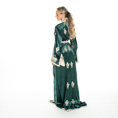 Exclusieve Caftan Aleena Darkgreen Exclusieve Caftan Aleena Darkgreen
