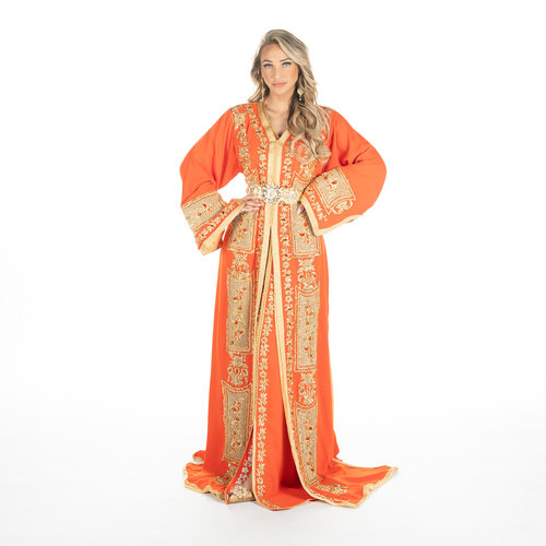 Exclusieve Caftan Levi  Orange