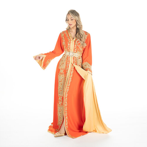 Exclusieve Caftan Levi  Orange