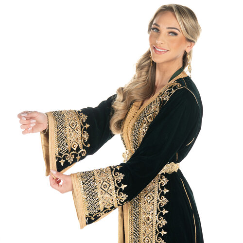 Exclusieve Caftan Isabel Darkgreen Exclusieve Caftan Isabel Darkgreen