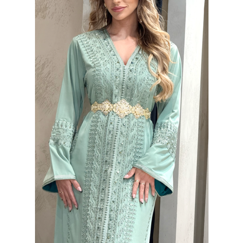 Caftan Lamyae Green Mint