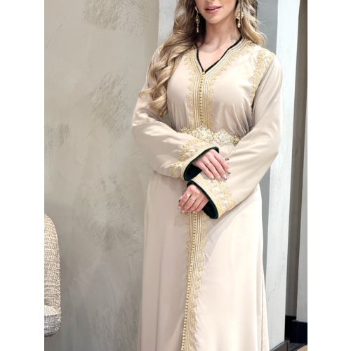 Caftan Razan Nude-Green