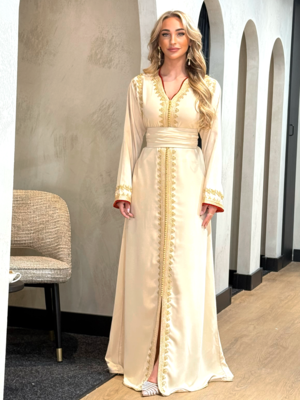 Caftan Razan Cream-Orange