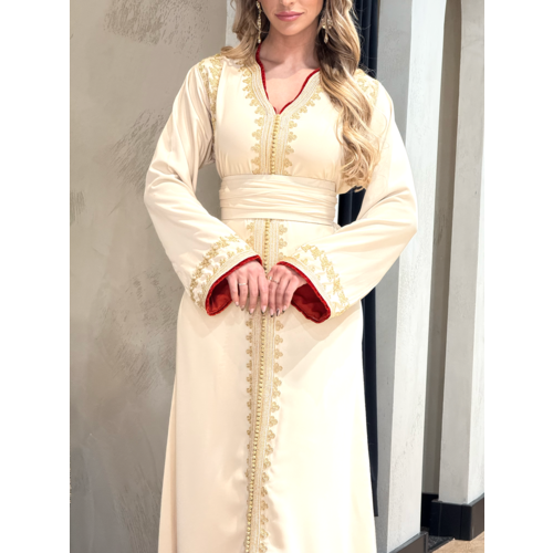 Caftan Razan Cream-Orange