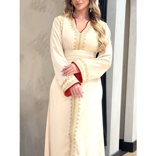 Caftan Razan Cream-Orange