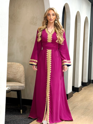 Caftan Razan Magenta-Royalblue