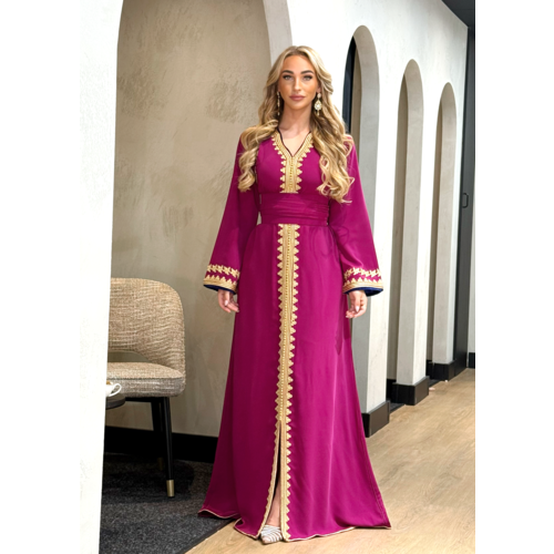 Caftan Razan Magenta-Royalblue Caftan Razan Magenta-Royalblue
