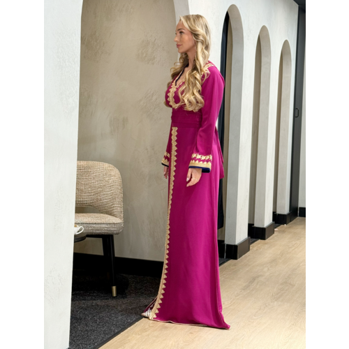 Caftan Razan Magenta-Royalblue