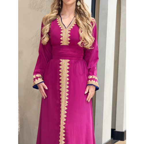 Caftan Razan Magenta-Royalblue