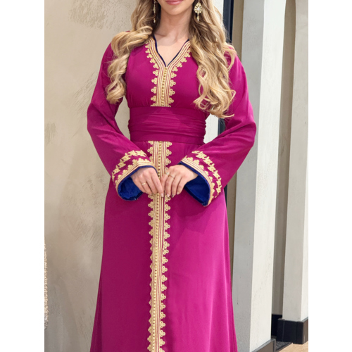 Caftan Razan Magenta-Royalblue