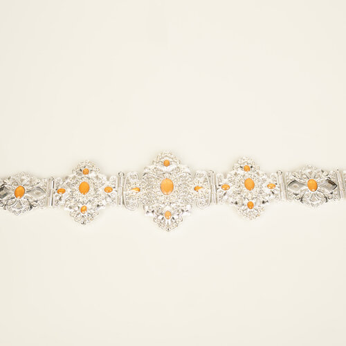 Zen  Silver / Salmon Belt