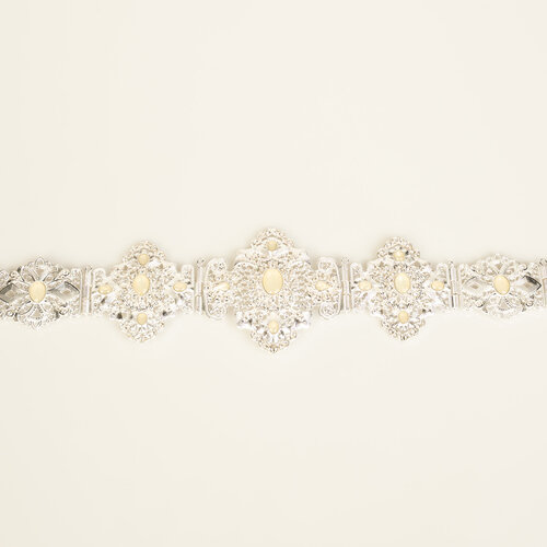 Zen  Silver / Cream Belt