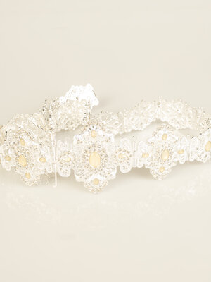 Zen  Silver / Cream Belt Zen  Silver / Cream Belt