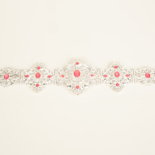 Zen  Silver / Fuschia Belt