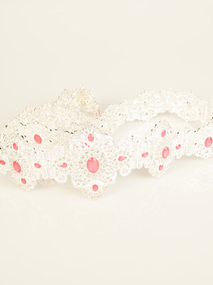 Zen  Silver / Fuschia Belt