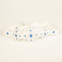 Zen  Silver / Royalblue Belt