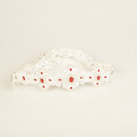Zen  Silver /Pomegrante Belt
