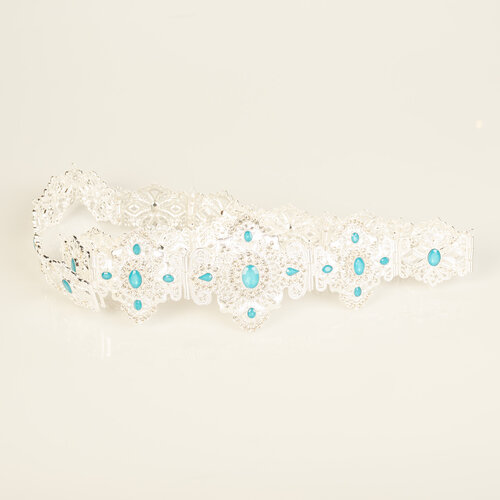 Zen Silver / Azure blue Belt Zen Silver / Azure blue Belt