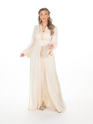 Caftan Siyah Brokenwhite