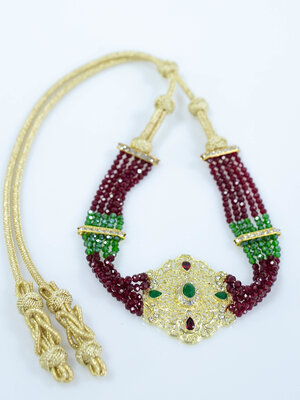 RED GREEN NECKLACE RO