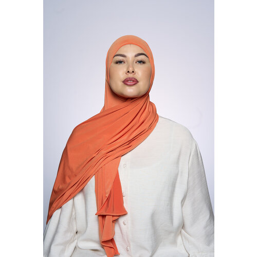 Premium Jersey Hijab Fin - Tangerine Premium Jersey Hijab Fin - Tangerine