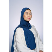 Premium Jersey Hijab Fin -  Oxfordblue