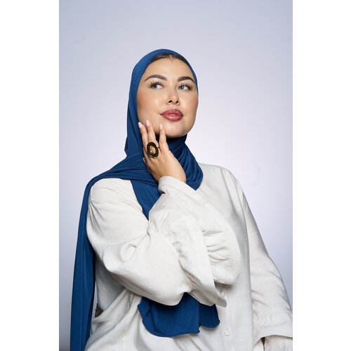 Premium Jersey Hijab Fin -  Oxfordblue