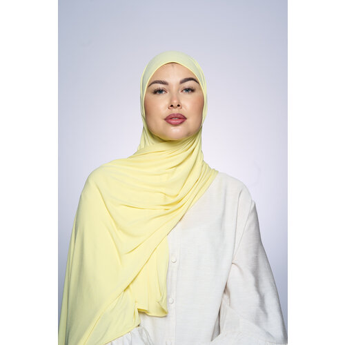 Premium Jersey Hijab Fin - Butter Yellow Premium Jersey Hijab Fin - Butter Yellow