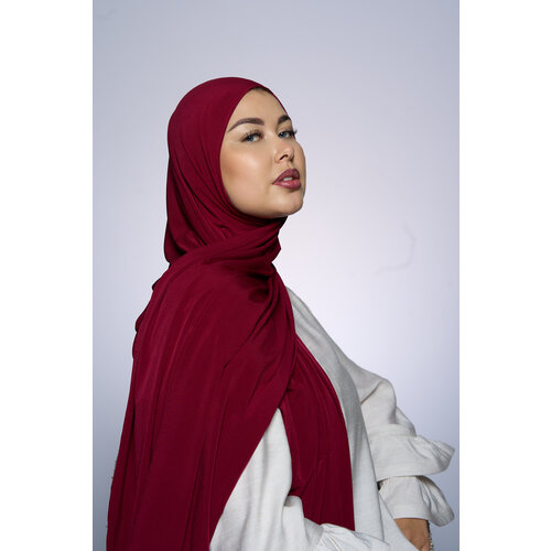 Premium Jersey Hijab Fin - Bordeaux Premium Jersey Hijab Fin - Bordeaux