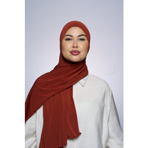 Premium Jersey Hijab Fin -  Grape Orange