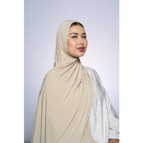 Premium Jersey Hijab Fin - Ecru Premium Jersey Hijab Fin - Ecru