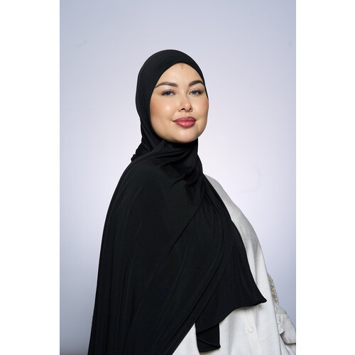 Premium Jersey Hijab Fin - Black Premium Jersey Hijab Fin - Black