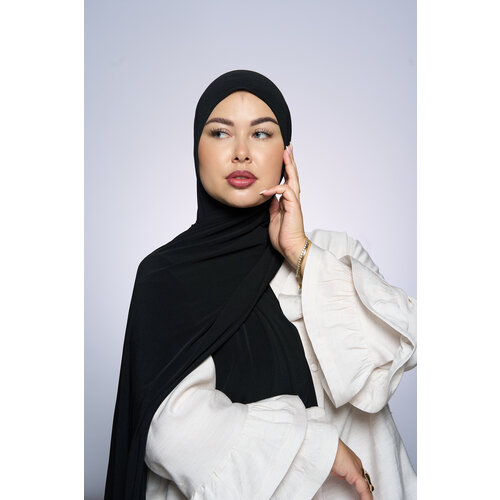 Premium Jersey Hijab Fin - Black Premium Jersey Hijab Fin - Black